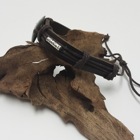 STAFFORDSHIRE TERRIER LEATHER BRACELET - Picture 3 of 4